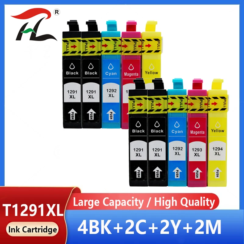 10X T1291 T1292 T1293 T1294 Cartuccia Di Inchiostro Compatibile Per Stylus Sx235W Sx425W Sx420W Sx438W Sx525Wd Sx535Wd Stampante