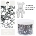 Clear silver bottom