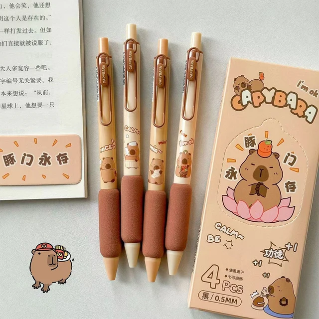 Penne Cancellabili Capybara - Set Da 4 Penne A Gel Con Gomma, Ideali Per Scuola E Ufficio - Foto 13