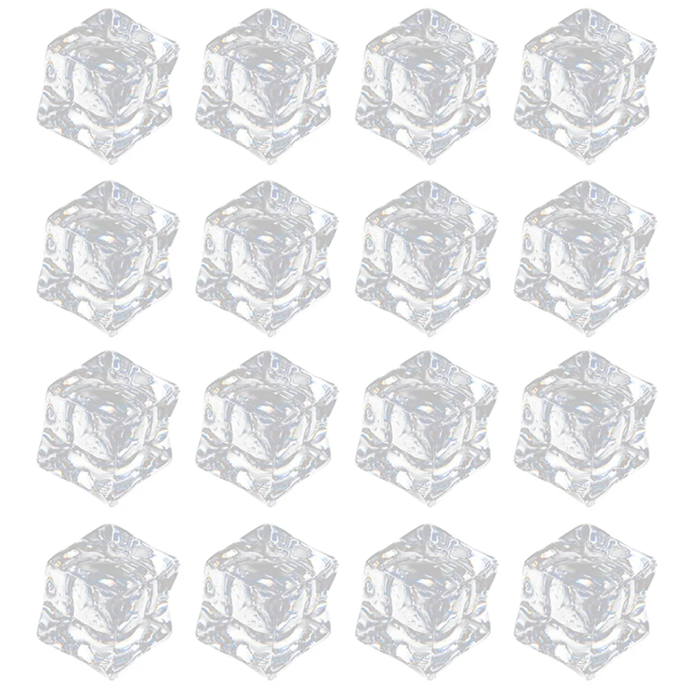 

Acrylic Ice Cubes Fake Ice Cubes Reusable Fake Ice Fake Ice Artificial Ice Cube Clear Fake Ice Ice Photography Props