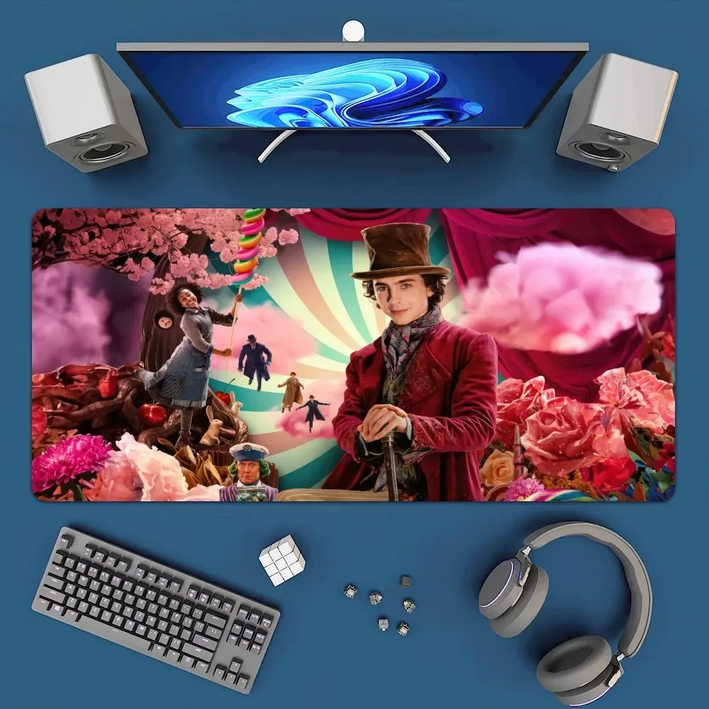 BEAST KINGDO W-Wonka Mousepad Office Large Mouse Mat Keyboard Mats Rubber PC Computer Game Big Anti-slip Mice Mat 2