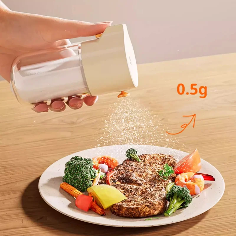 Pressure Orifice Quantitative Control Salt Bottle Seal Kitchen Seasoning Bottle Pot Sprinkle Salt