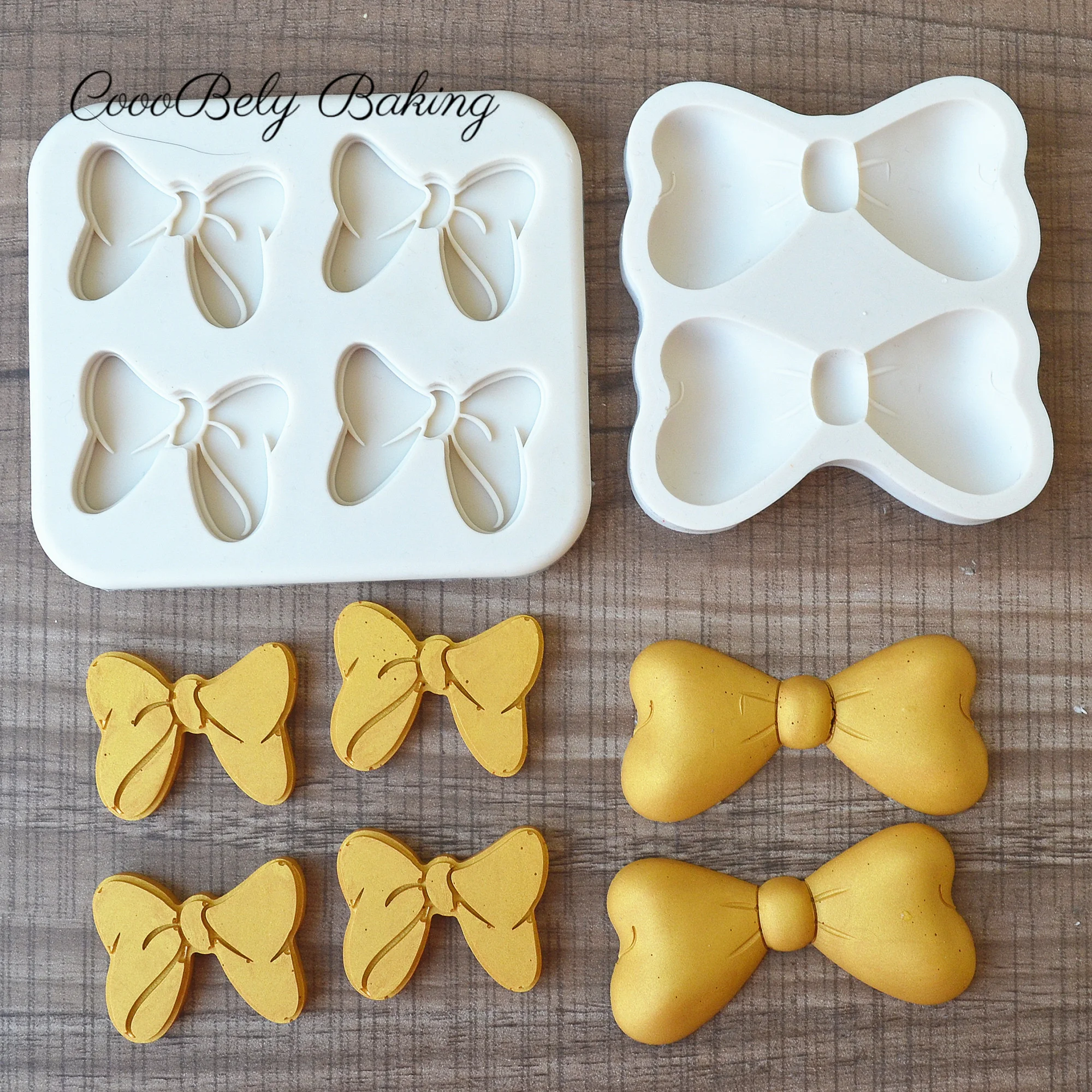 

Bows Fondant Cake Silicone Mold Candy Molds Cookies Pastry Biscuits Mould DIY Cake Decoration Baking Tools Kitchen Accessories