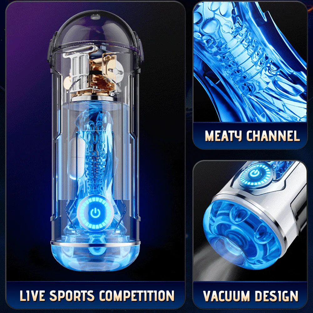 Sex Toys Male Masturbator Cup With Suction Mount Heating Rod Vaginal Penetration Pocket Pussy Masturbator Toy Adults Goods_voghion.com