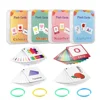 Baby Montessori Learn English Word Card Toddler Flashcards ABC Numbers Fruit Animal Body Educational Enlightenment Card for Kids 4