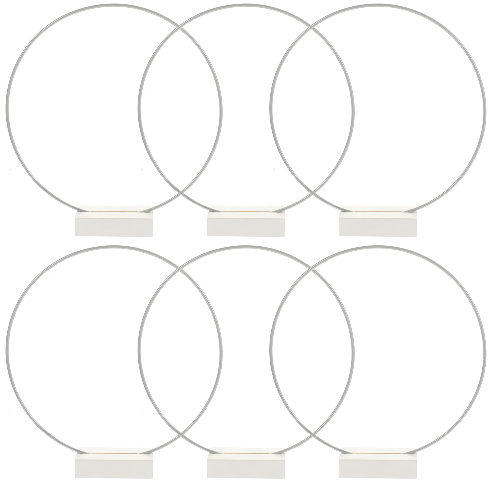 

6 Sets of DIY Floral Hoop Centerpiece Wedding Centerpiece for DIY Wedding Table Decor