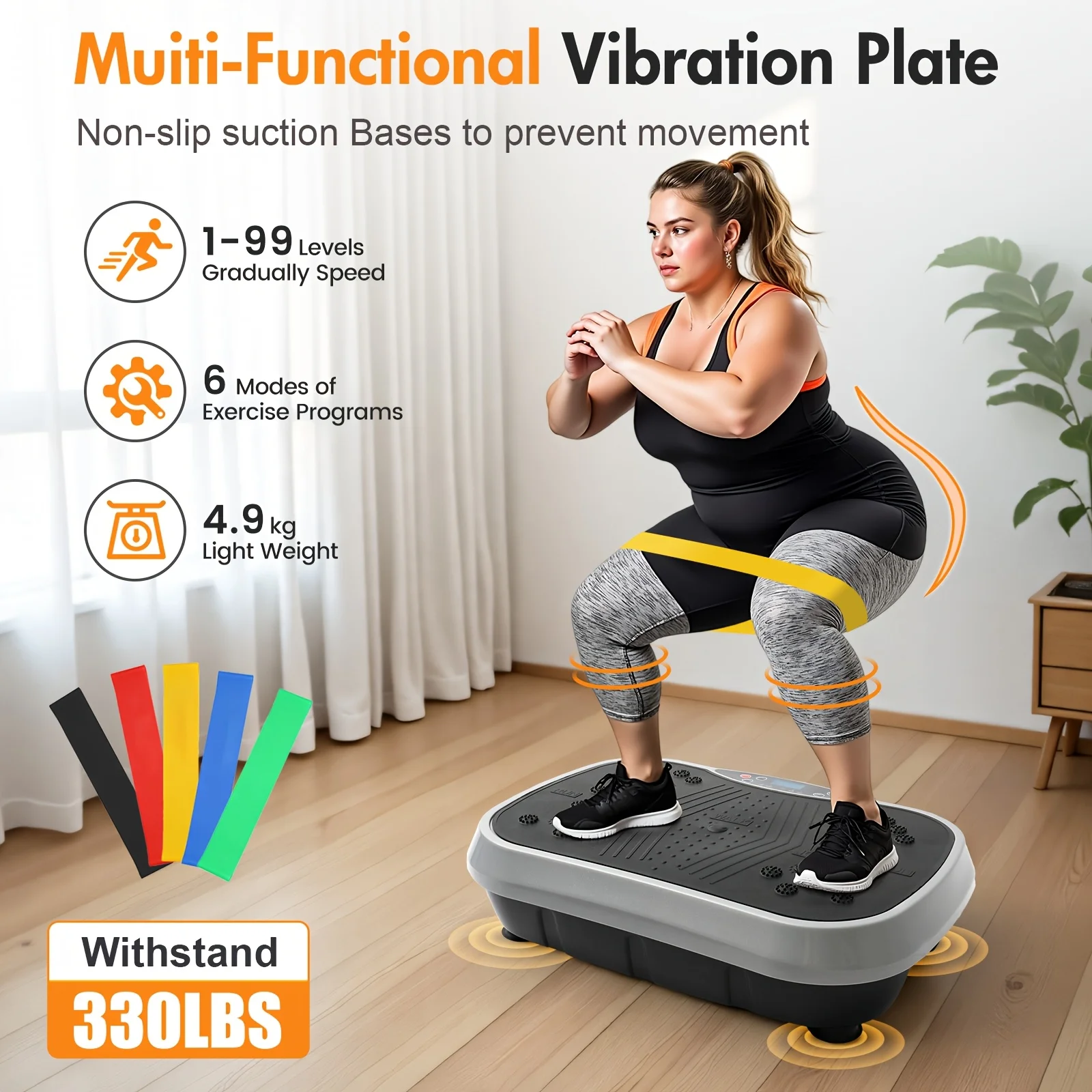 Magnetic Vibration Fitness Plate 5