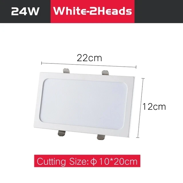 White 24W-2heads