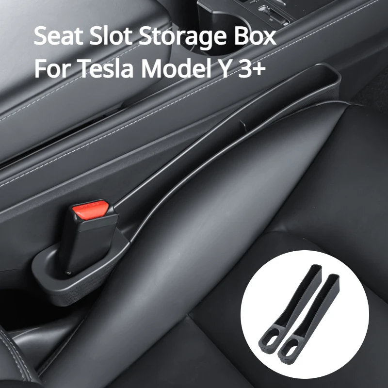 

Ящик для хранения со слотом для сиденья Tesla Model Y 3 + органайзер, подлокотник, многофункциональные аксессуары для модификации автомобиля, украшение для Tesla
