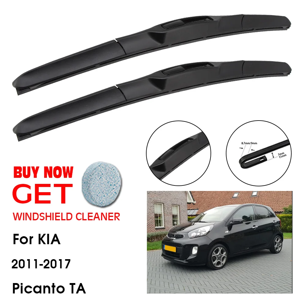 

Car Wiper Blade For KIA Picanto TA SA 22"+16" 2011-2017 Front Window Washer Windscreen Windshield Wipers Blades Accessories