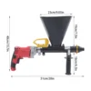 700W Electric Mortar Grouting Machine Tile Brick Automatic Cement Caulking Gun Stone Applicator Tool 5