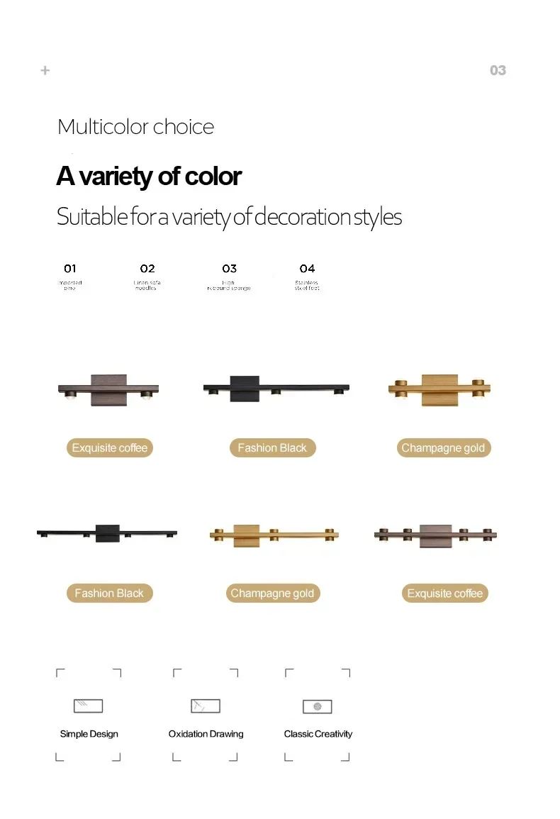 Description Picture 5 of itemLed Wall Lamp Bathroom Mirror Vanity Light For Bedroom Bedside Living Room AC85 - 265V Indoor Modern Sconces Fixtures Black Gold