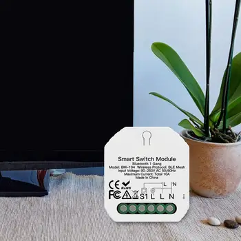 Smart Curtain Switch Module Wi-Fi Relay Module With Outlet Timer Smart Relay Switch Wifi Compatible With Alexas & Google Home 3
