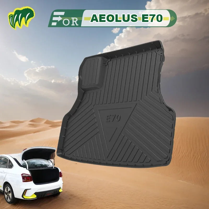 

Коврик для багажника автомобиля Dongfeng AEOLUS E70 22 2017-2023, всесезонный черный коврик для груза, 3d-формочки, лазерные измерения, подкладки для багажника