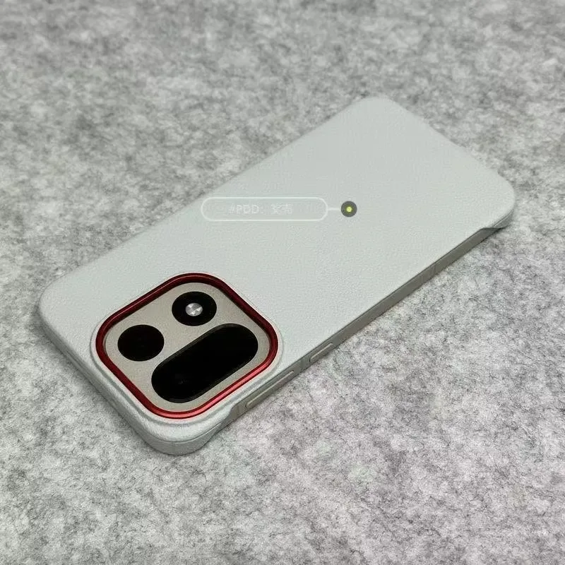 Luxurious Slim PU Leather Silicone Phone Case - Elegant Thin Protective Back Cover