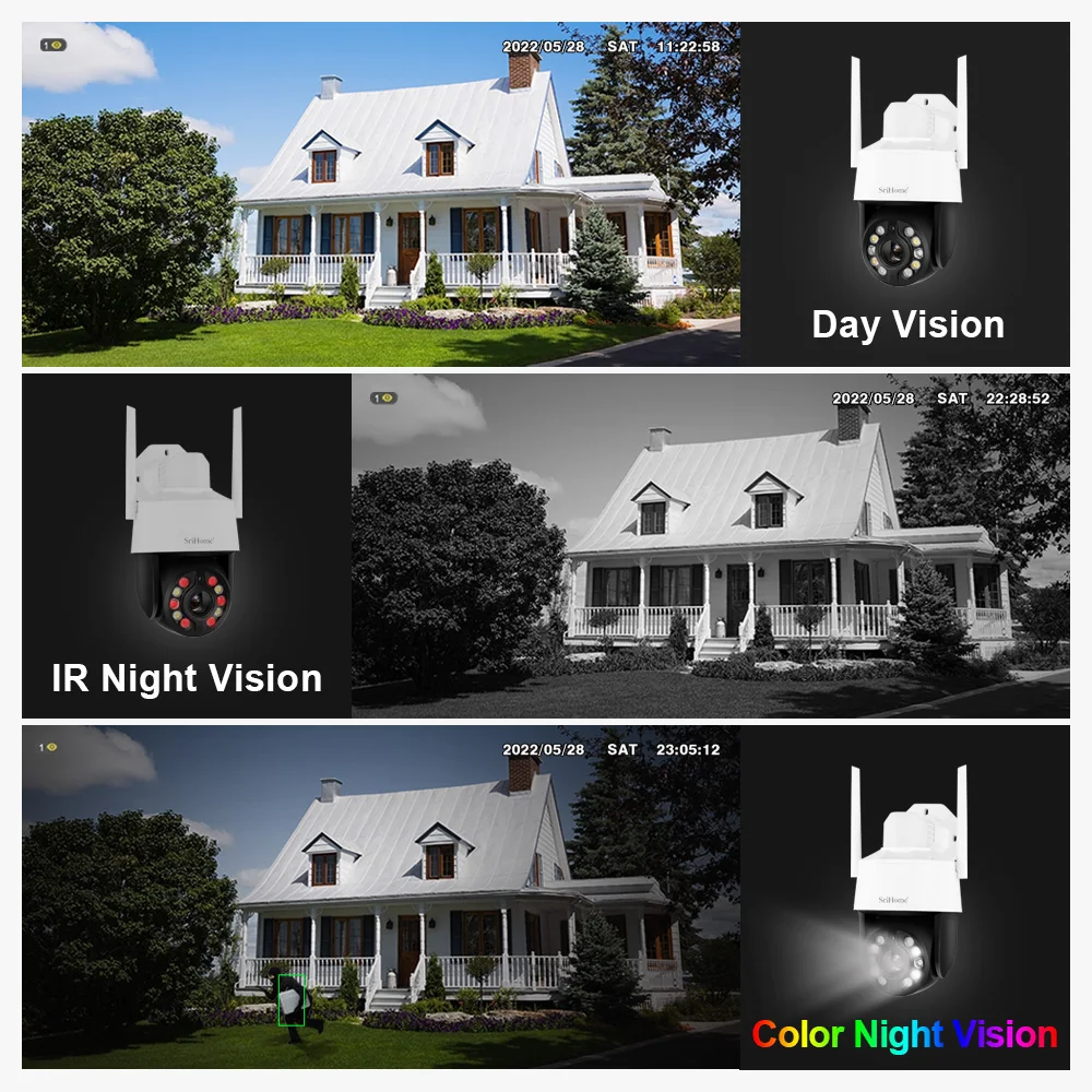SriHome IP CAMERA 新バージョンアップ SriHome New Release SH034 5MP Mini 5G Wifi IP Camera