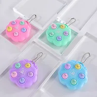 Fun Whack A Mole Keychains Decompression Fidget Toys Children Toys For Kids Simple Dimples Portable Fingertip Antistress Toys 2