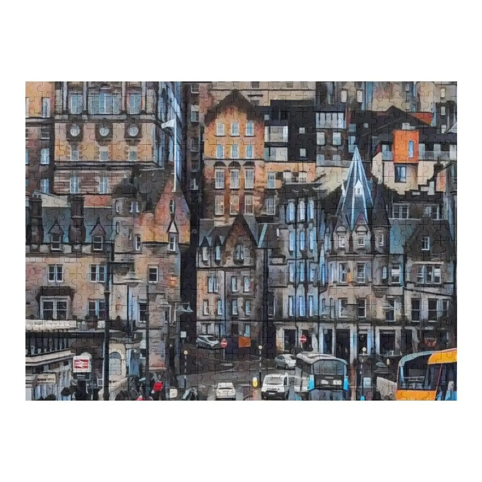 Edinburgh Skyline Jigsaw Puzzle Custom Name Wood Diorama Accessories Puzzle edinburgh jigsaw puzzle custom photo wood name customized gifts for kids iq puzzle