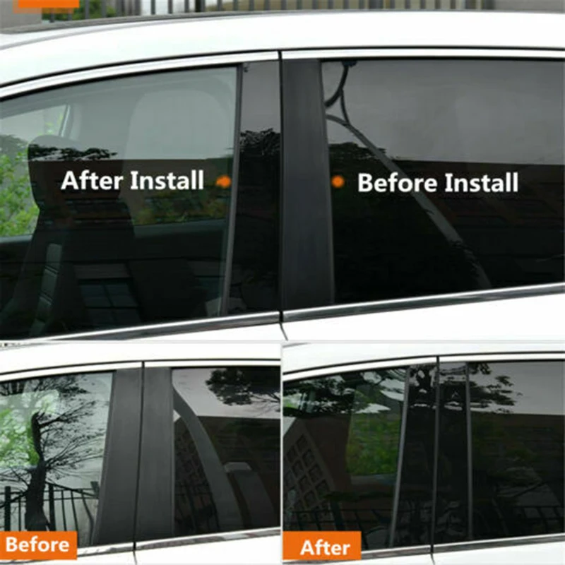 6Pcs    Ʈ Windwo Ŀ Kia Sorento UM 2015 2016 2017 2018 2019 2020  Ʈ BC  ƼĿ