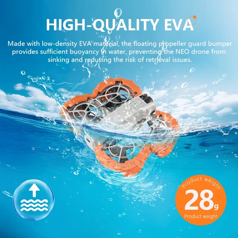 STARTRC For DJI NEO Floating Propeller Guard Bumper Props Protector Buoyancy Anti-collision Ring Landing On Warter Accessories rc drone propeller guard