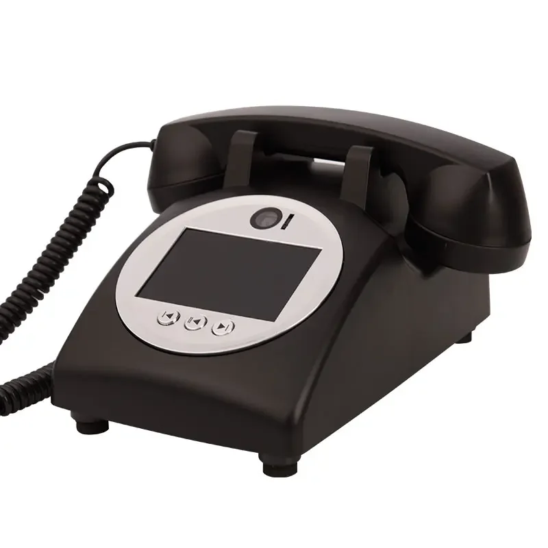 Classic European Decoration Video Blessing Phonograph Decoration Video guest Book phone Wedding Audio Recording Message Book view 6