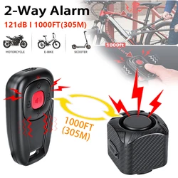 Wireless USB Rechargeable Anti - Theft Bike Alarm with Remote Control (New 2 Way Alarm)
