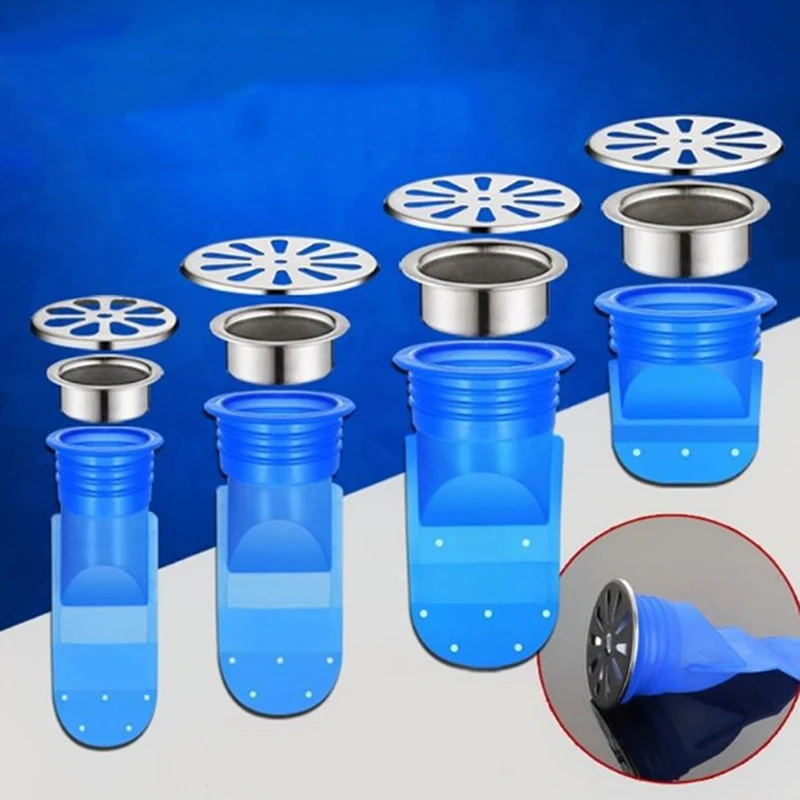 

Kitchen Smell Proof Plug Sink Shower Strainer Bathroom Sink Drain Floor Drain