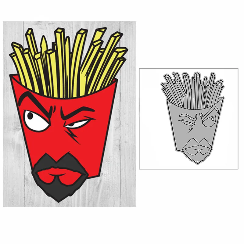 

2022 новые Мультяшные Вырубные штампы в виде картошки фри для скрапбукинга бумажных поделок и изготовления карт на Хэллоуин тиснение Декор без штампов