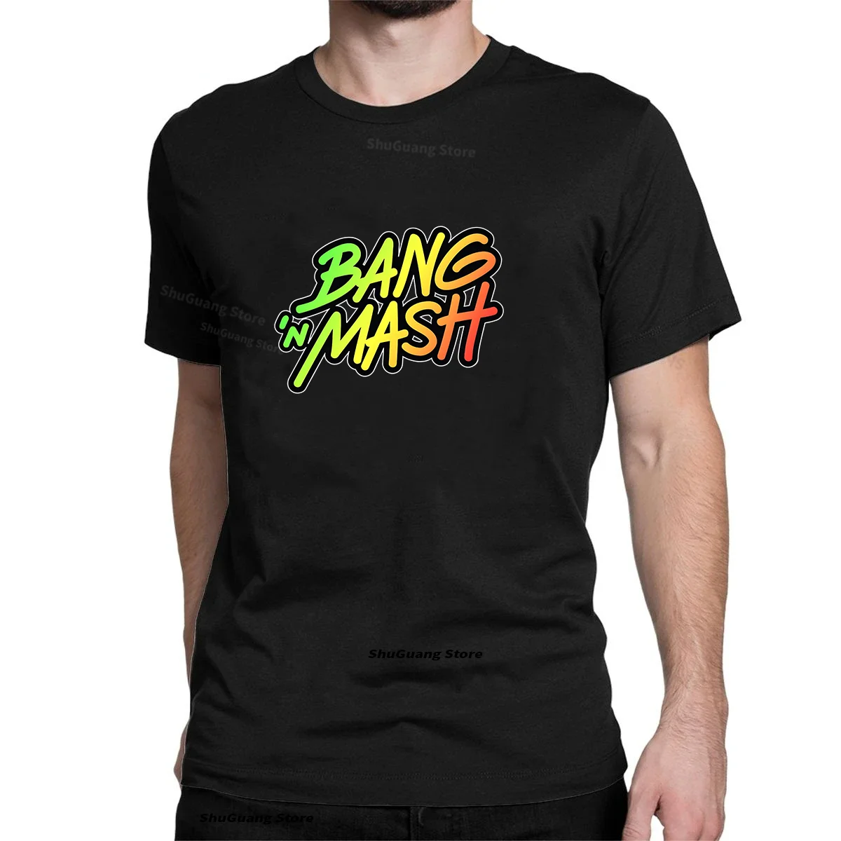 

BANG'n MASH T Shirt Printed T-shirt Tops Letters Graphic T Shirts Men Clothing Short-sleev O-neck Cotton Tee
