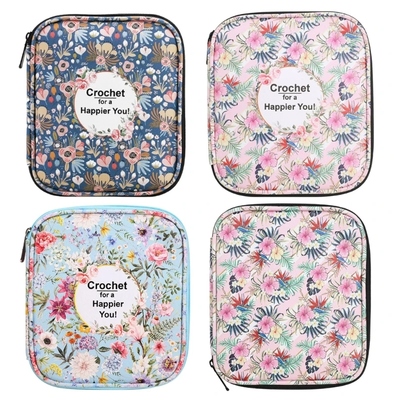 Borsa Con Cerniera Con Tasca In Rete E Slot Per Porta Uncinetto Custodia Vuota Per Uncinetto Da Portatile Per