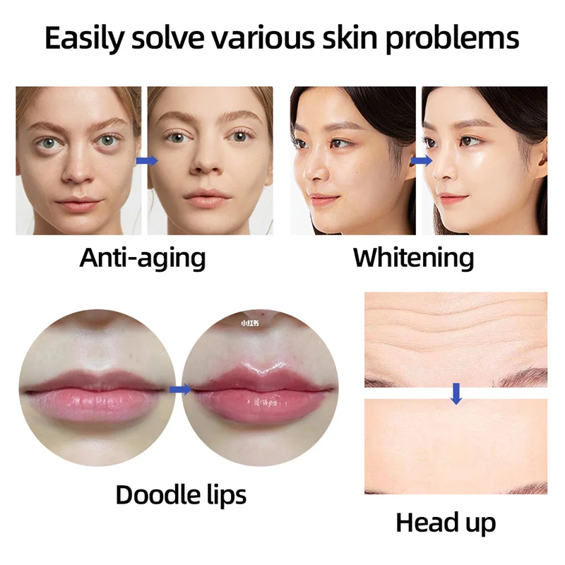 2 IN 1 High Pressure Hyaluronic Acid Pen For Anti Wrinkle Lifting Lip Hyaluron Gun Atomizer Lip Injection Pen 0.3 0.5ML Ampoule hyaluronic acid pen