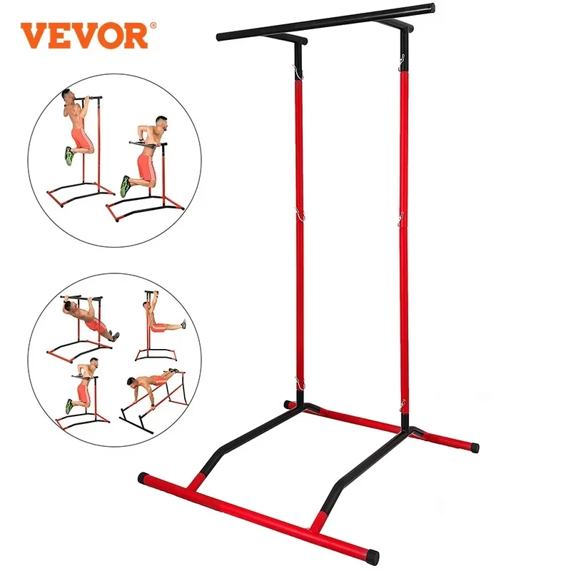 Vevor Pull Up Dip Station 220Lbs Power Tower Station Multi-Station Power Tower Workout Pull Up Station Per Home Fitness