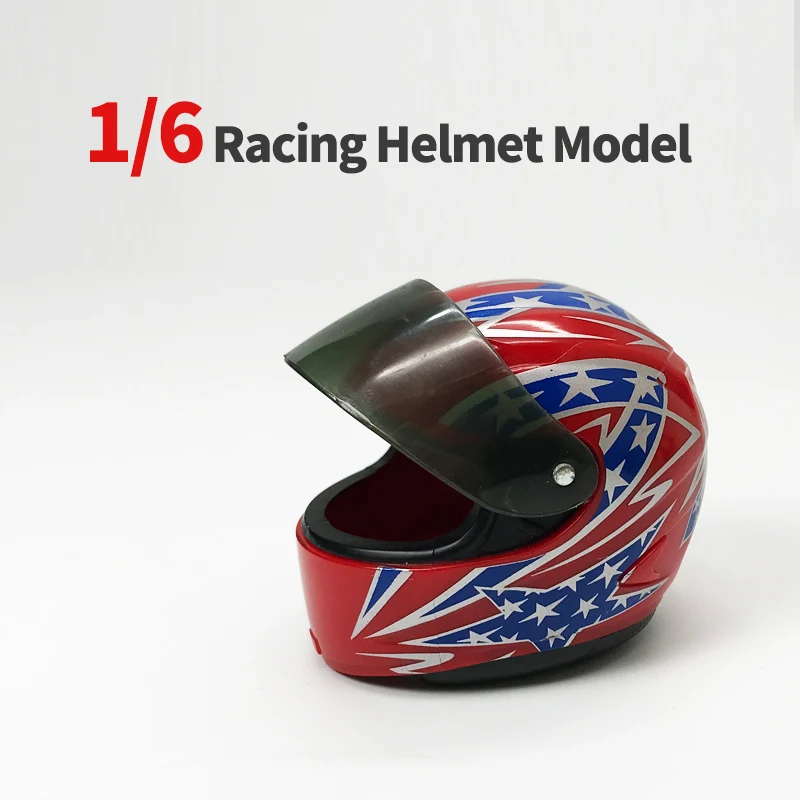 オートバイのヘルメットモデル,プラスチック素材,バイカー,1:6