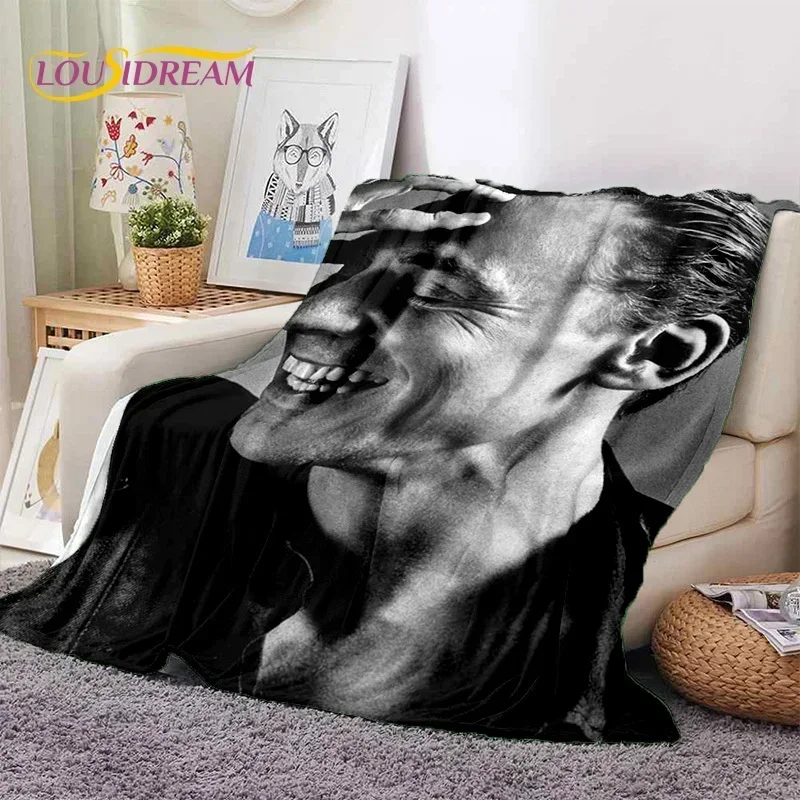 3D Tom Hiddleston Collage Actor Soft Flannel Blanket for Beds Bedroom Sofa Picnic,Throw Blanket for Outdoor Leisure Nap Gift Kid 4