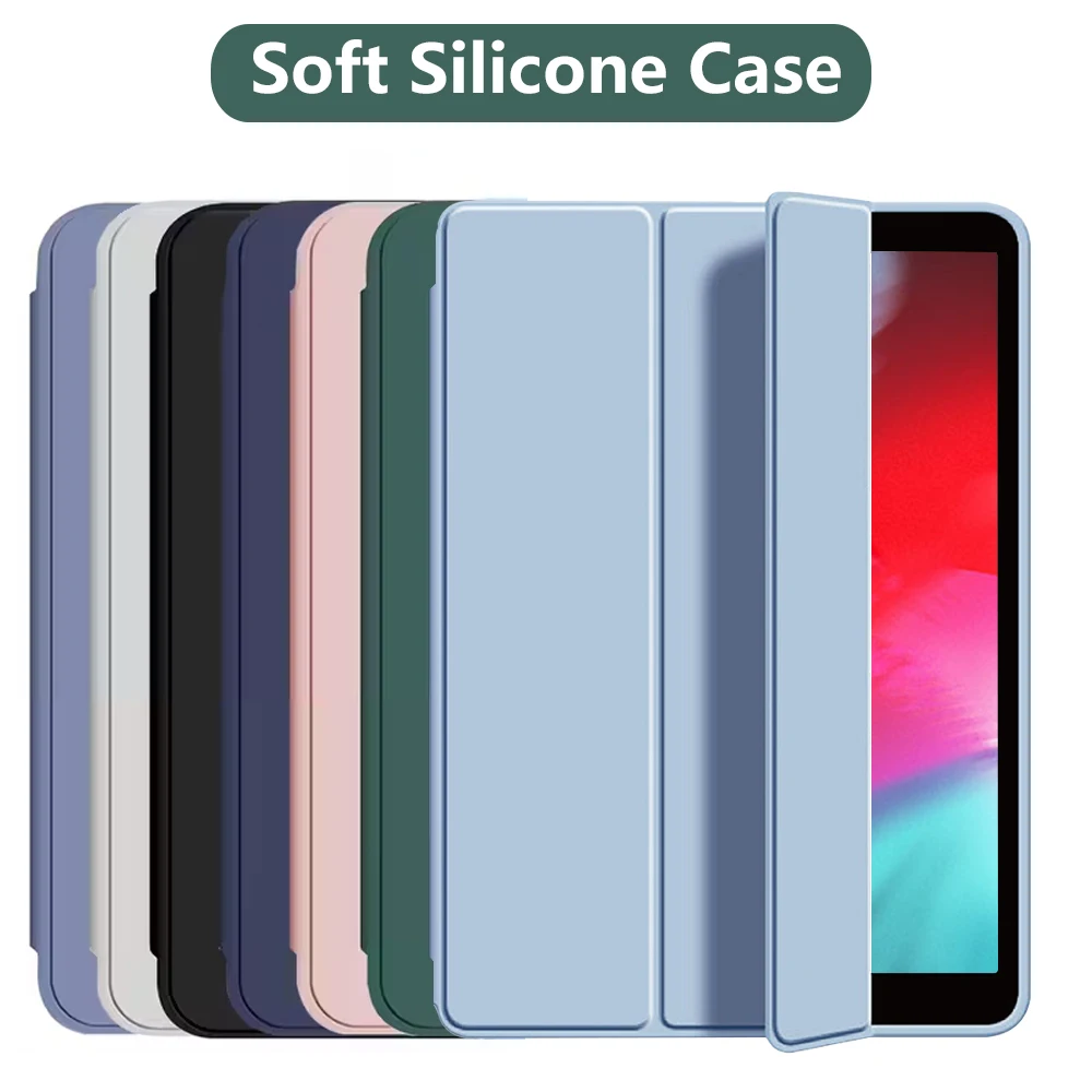 Slim Flip Case for 7.9-Inch Tablets with Soft Silicone Back and Auto Wake/Sleep Function
