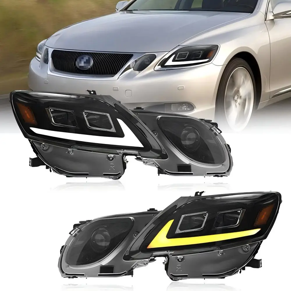 レクサス GS450 URS190 社外 ヘッドライト LED シーケンシャル SONAR製