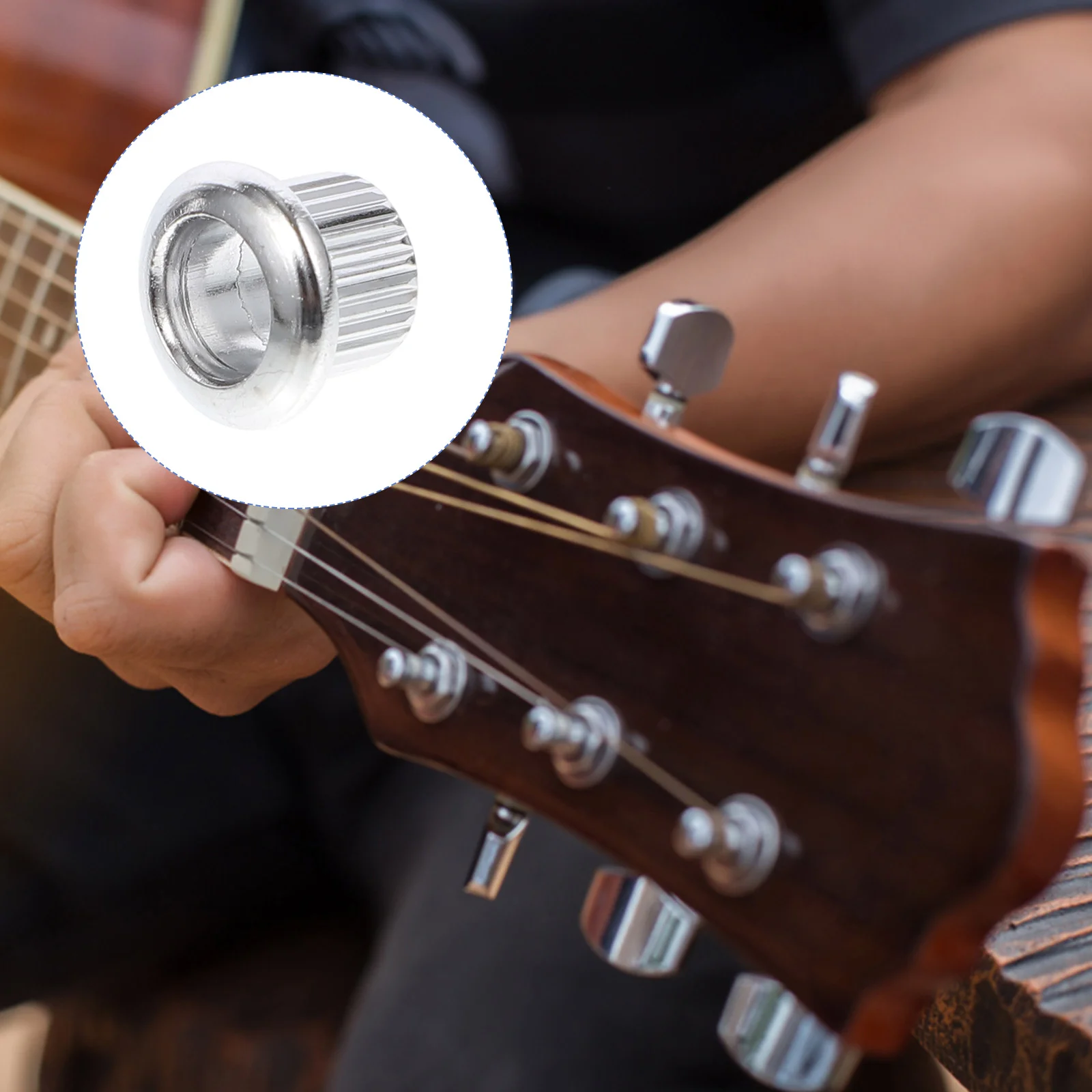 

6 Pcs Guitar Parts for Pegs Electric Acoustic Tuner Conversion Bushings Adapter Ferrule Professional