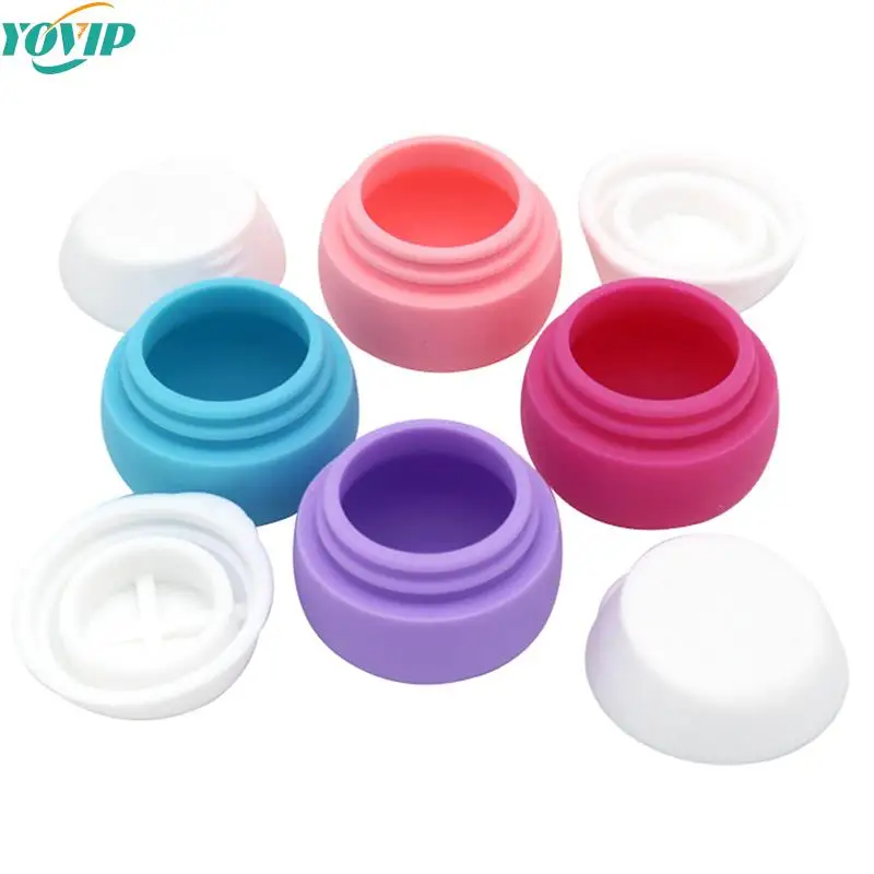 25ml 실리콘 재사용 가능한 화장품 용기, 메이크업 냄비, 크림 항아리, 여행용 휴대용 디스펜서, 크림 병, 로션 박스, 에멀젼 용기