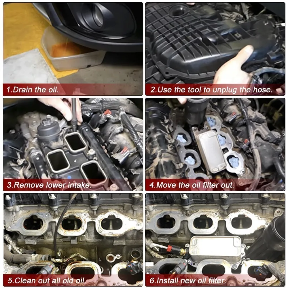 Oil Filter Adapter Housing Engine For Jeep Dodge Chrysler Ram 3.6L V6 Oil Cooler Kits 68105583AE 68105583AF 68105583AA 926-959 oil filter adapter housing