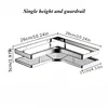 No Drill, Thickened Flat Bar Triangle Shelf, Waterproof Rectangle Storage Organizer for Bathroom and Kitchen 5