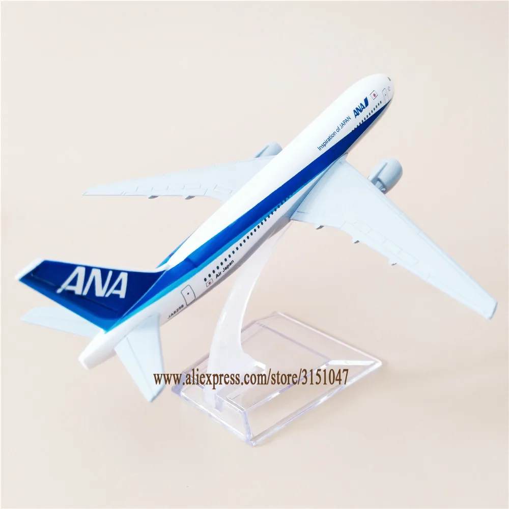 

Alloy Metal Japan Air ANA B777 Airlines Diecast Airplane Model ANA Boeing 777 Airways Plane Model w Stand Aircraft Gifts 16cm