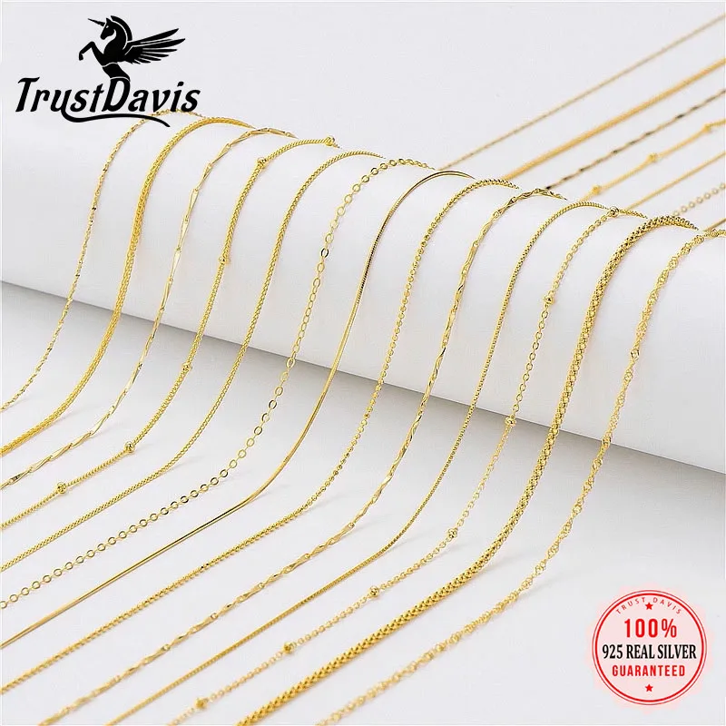 TrustDavisGenuine925SterlingSilverGoldWaterwaveSnakeBoxBeads