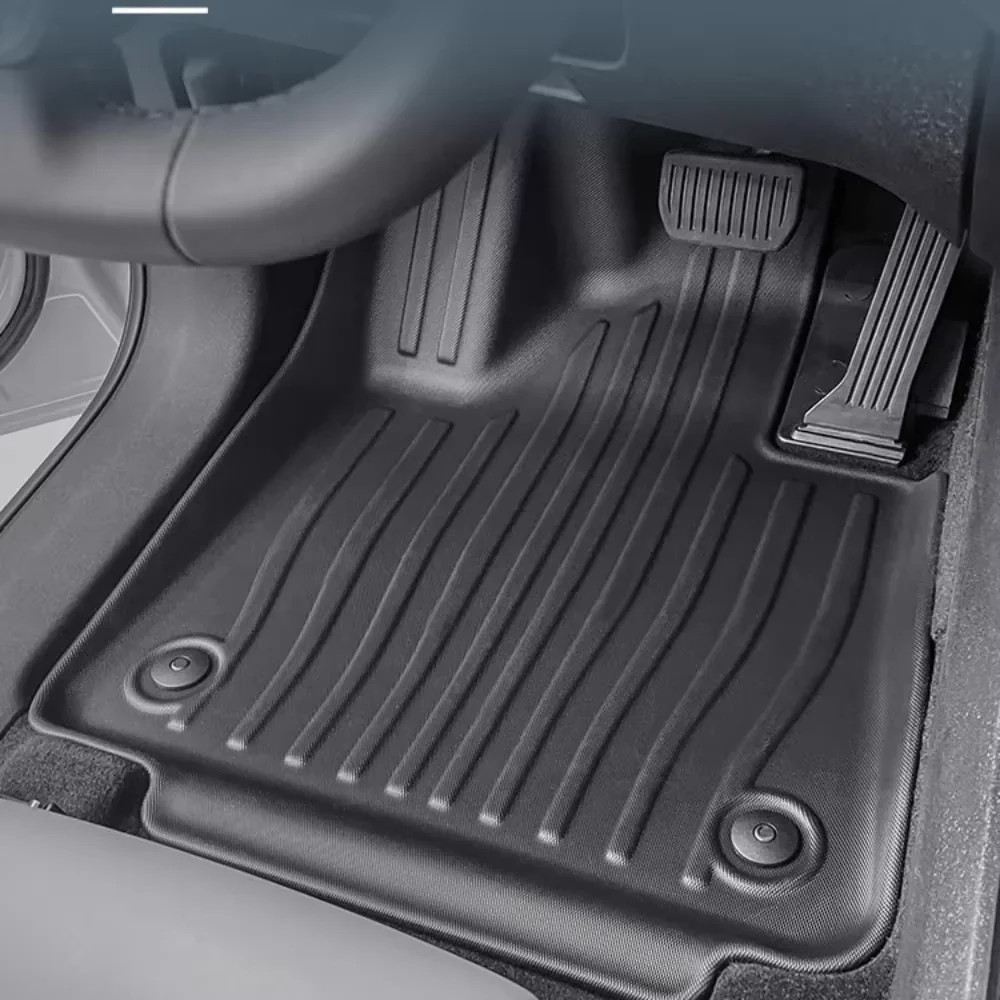 Volvo EX30 2024 2025 왼쪽 및 오른쪽 핸드 드라이브 TPE 바닥 매트 트렁크 매트, 전천후 방수 카고 라이너 등받이 보호대