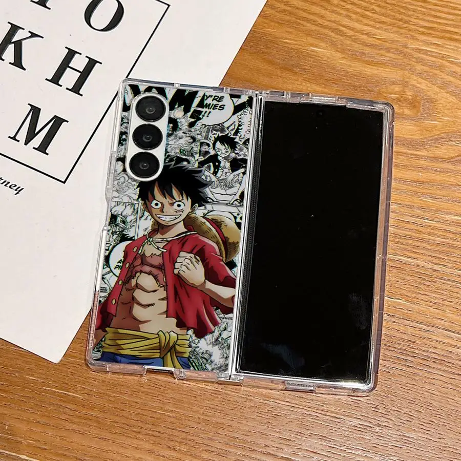 Transparent Soft Phone Cover with Anime O-One Pieces Design
