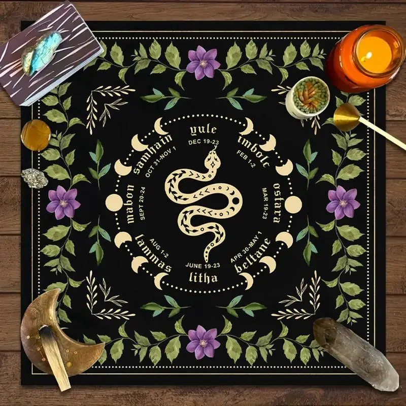 Astrology Tarot Tablecloth Square Mystic Design