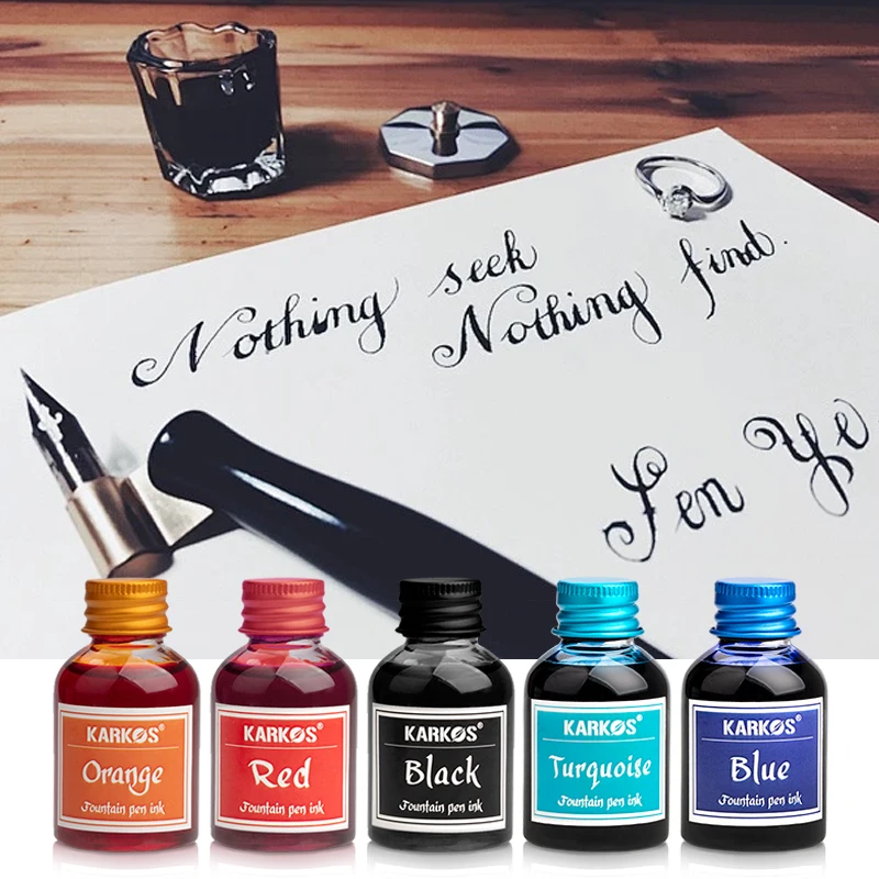 30ml Bottle fountain pen ink refill 10 Colors Writing Fountain Pen Ink