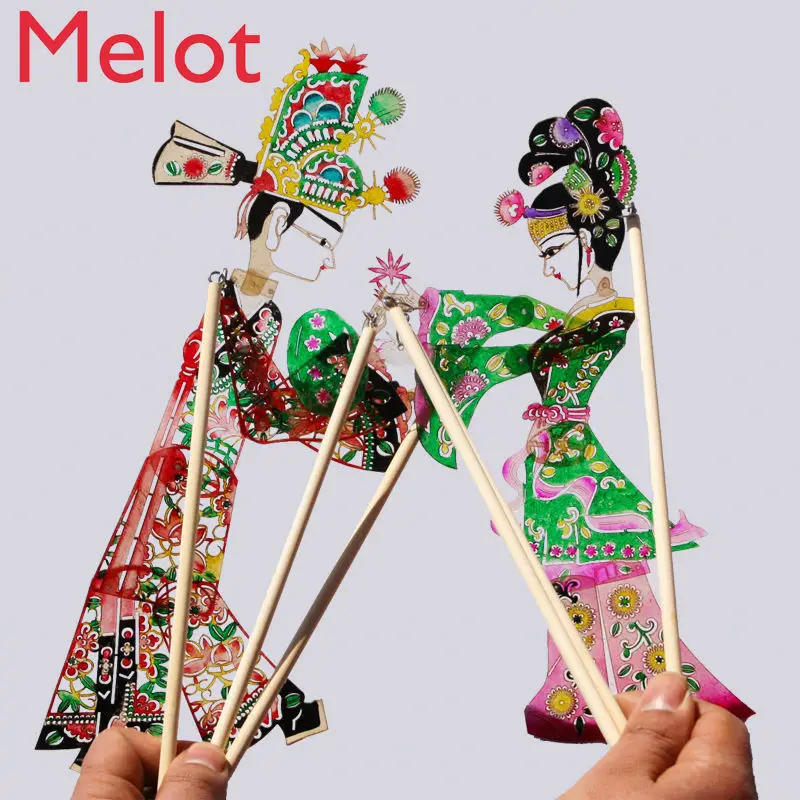 Shadow Play Handicraft Shadow Puppet Souvenir Gift with Chinese Characteristics Small Gift Decompression China Collection