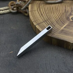 Compact Stainless Steel Pocket Pry Bar for Everyday Carry and Outdoor Adventures (Silver)