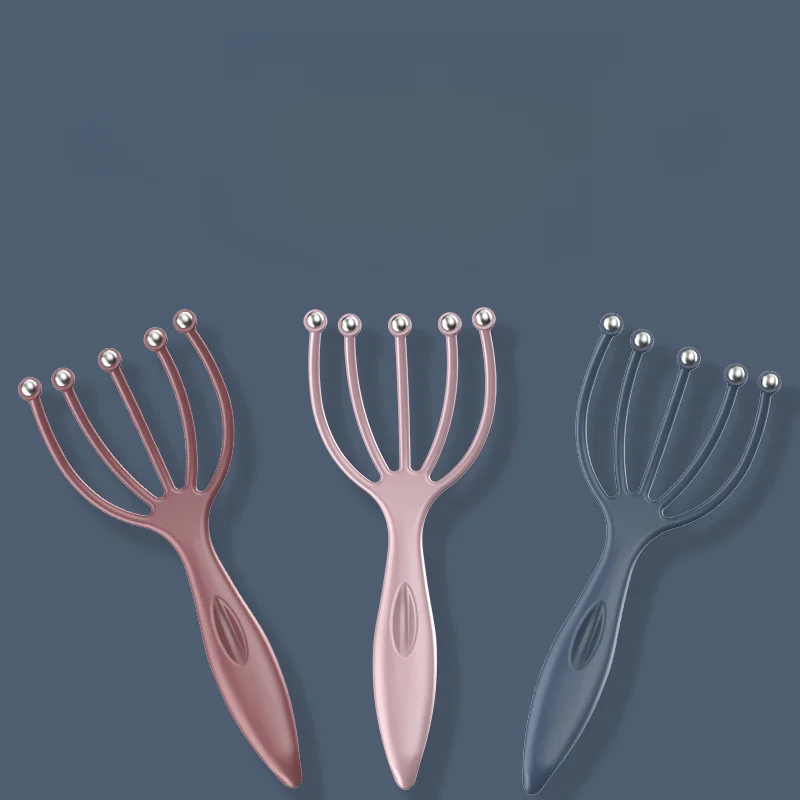 Rolling Ball Five-claw Head Massager Scalp Massage Claw Decompression Artifact Kneading Comfortable Head Scratching Artifact