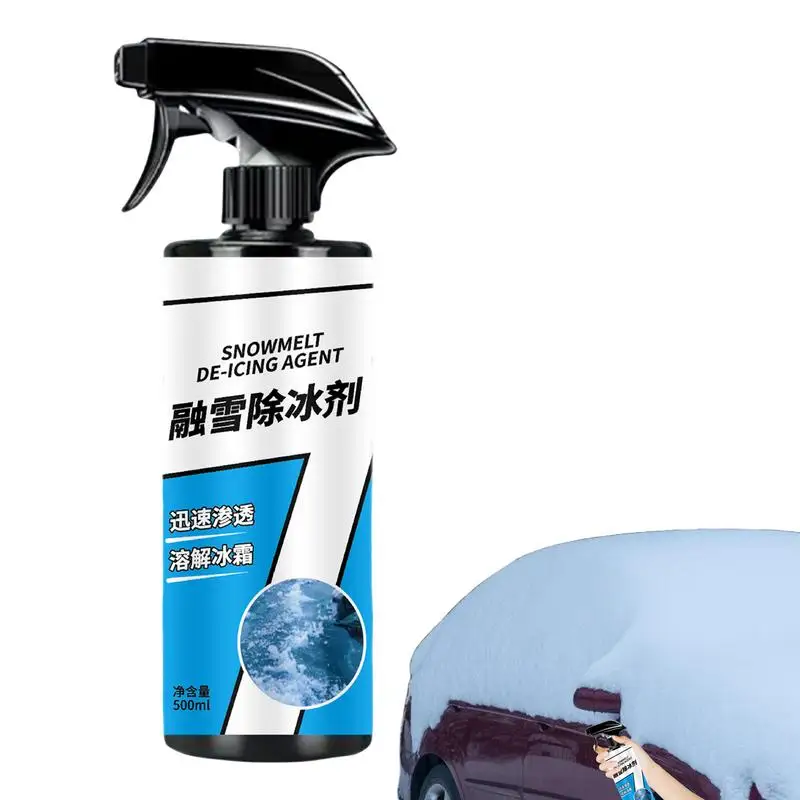 

Car Deicer Spray De Ice Defroster For Car Window Cleaner 500ml Deicing Agent Anti Freeze Deicer Spray Windshield Washer Fluid